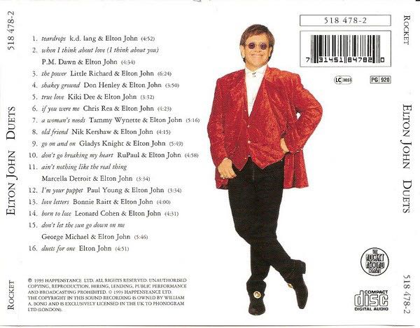 Duets - Elton John (CD) music collectible - Main Image 2