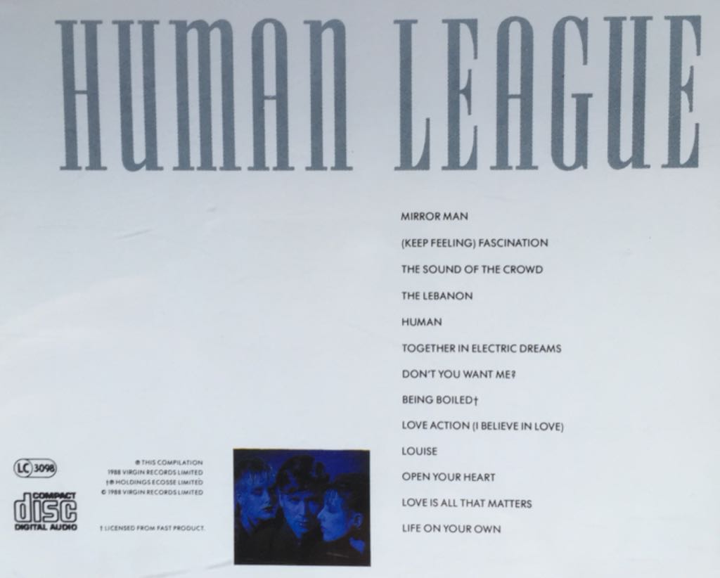Greatest Hits - Human League (CD - 51) music collectible [Barcode 5012981010027] - Main Image 2