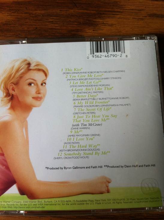 Faith - Hill, Faith (CD - 51) music collectible [Barcode 093624679028] - Main Image 2