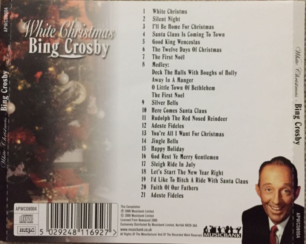Bing Crosby - White Christmas - Bing Crosby music collectible [Barcode 5029248116927] - Main Image 2