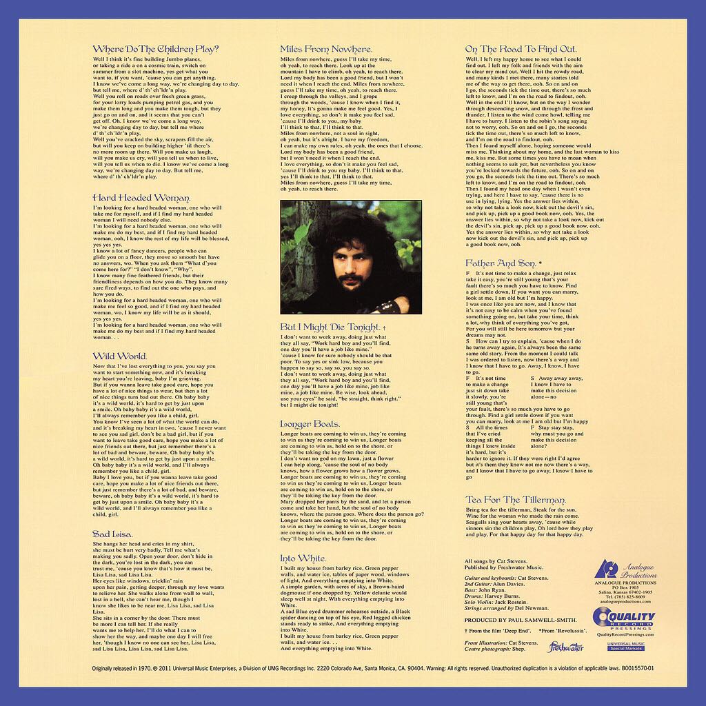 Tea For The Tillerman - Cat Stevens (CD) music collectible - Main Image 2