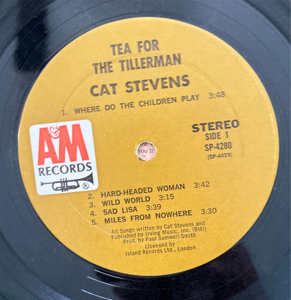 Tea For The Tillerman - Stevens, Cat (12”) music collectible - Main Image 3