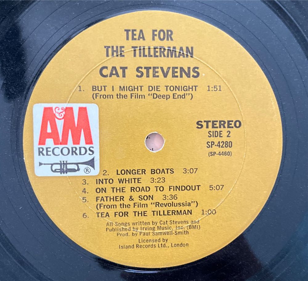 Tea For The Tillerman - Stevens, Cat (12”) music collectible - Main Image 4