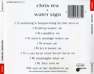 Water Sign - Rea, Chris (CD - 40) music collectible [Barcode 022924237225] - Main Image 2