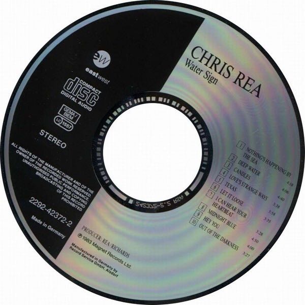 Water Sign - Rea, Chris (CD - 40) music collectible [Barcode 022924237225] - Main Image 4