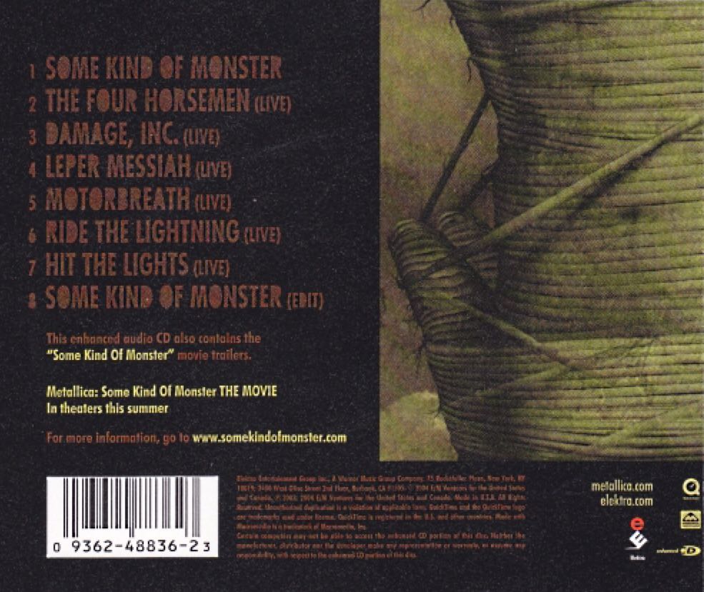 Some Kind Of Monster - Metallica (CD) music collectible [Barcode 602498678107] - Main Image 2