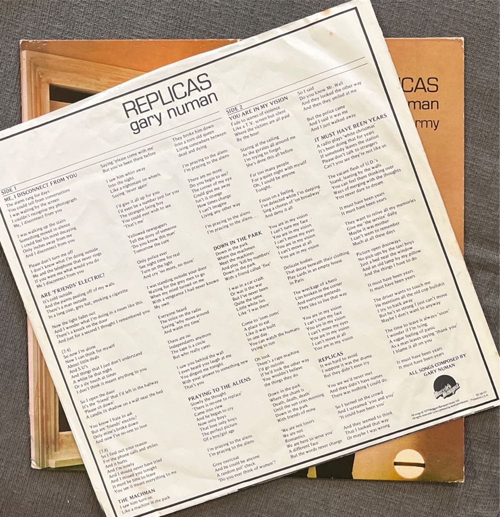 Replicas - Numan, Gary (12”) music collectible - Main Image 4
