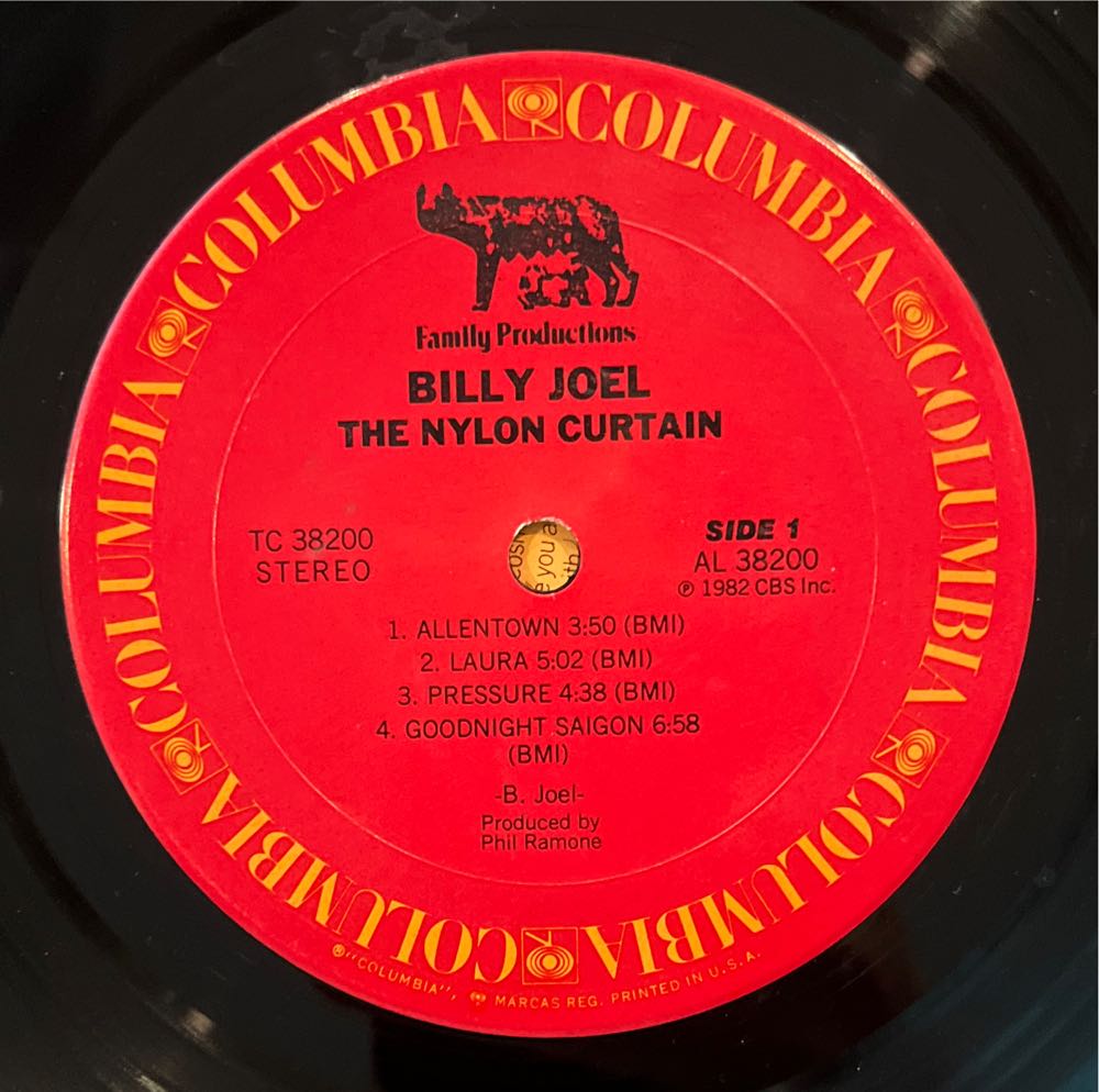 The Nylon Curtain - Joel, Billy (12” - 41) music collectible - Main Image 3