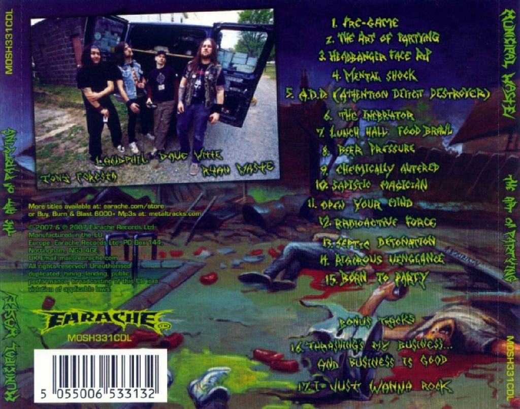 The Art Of Partying - Municipal Waste (CD) music collectible [Barcode 745316331225] - Main Image 2
