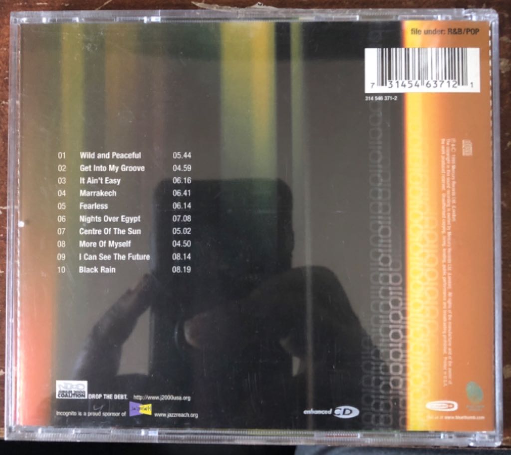 No Time Like The Future - Incognito (CD) music collectible [Barcode 731454637121] - Main Image 2