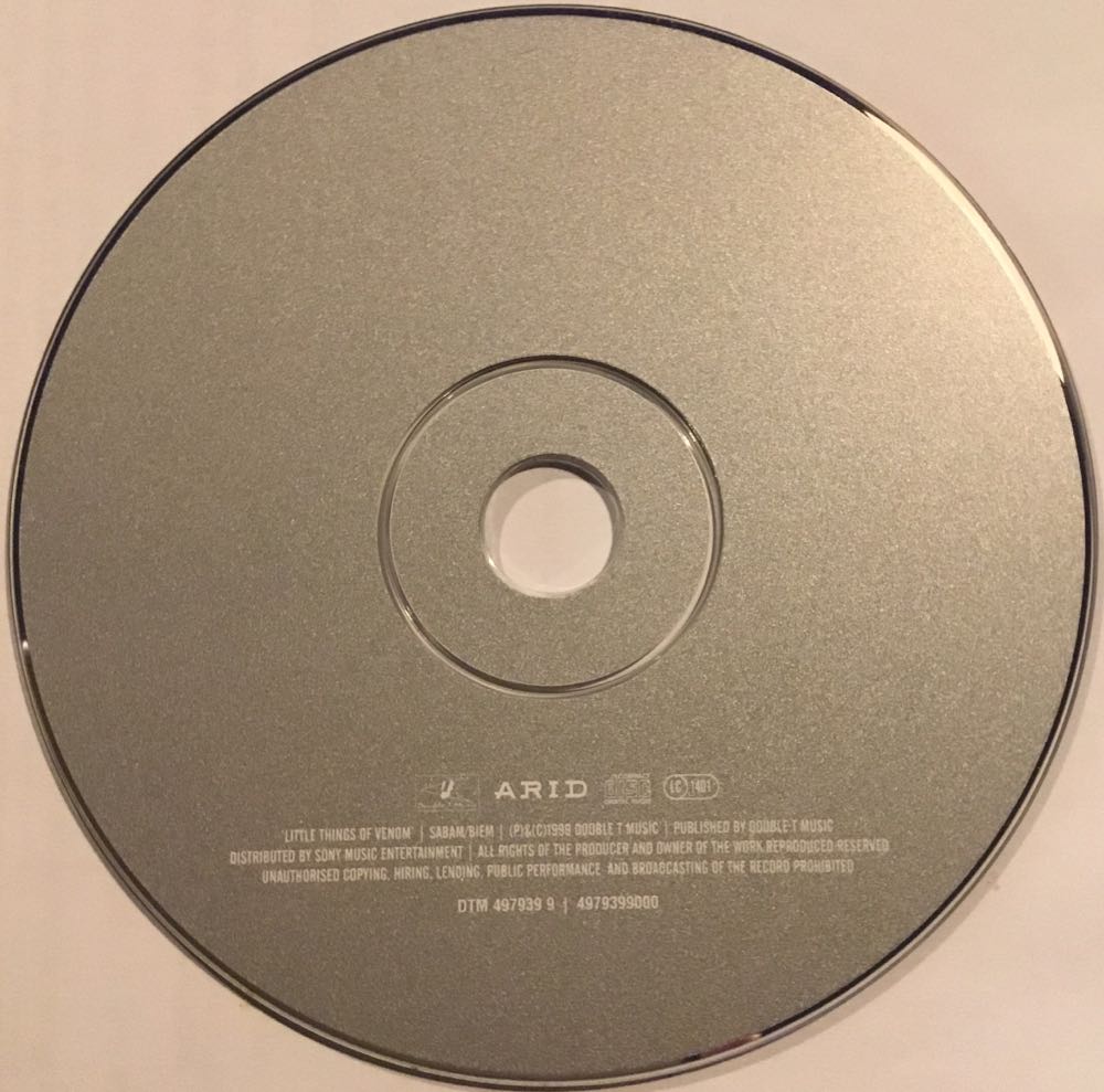 Little Things Of Venom - Arid (CD - 41) music collectible [Barcode 5099749793996] - Main Image 4