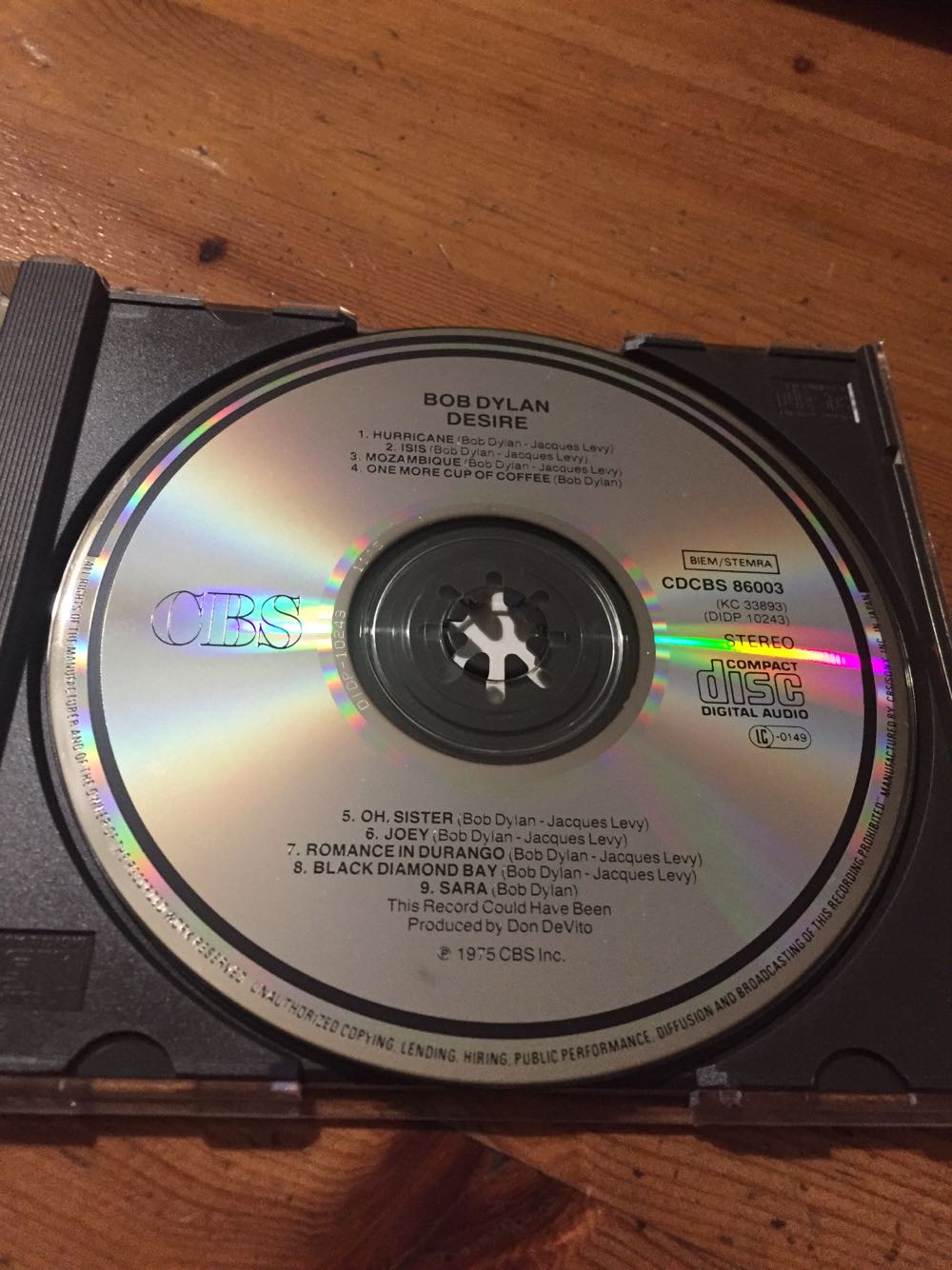 Desire - Dylan, Bob (12” - 56) music collectible - Main Image 4
