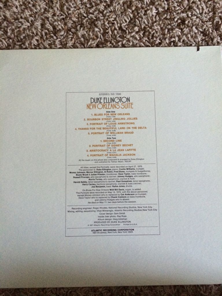 New Orleans Suite - Ellington, Duke (12”) music collectible - Main Image 2