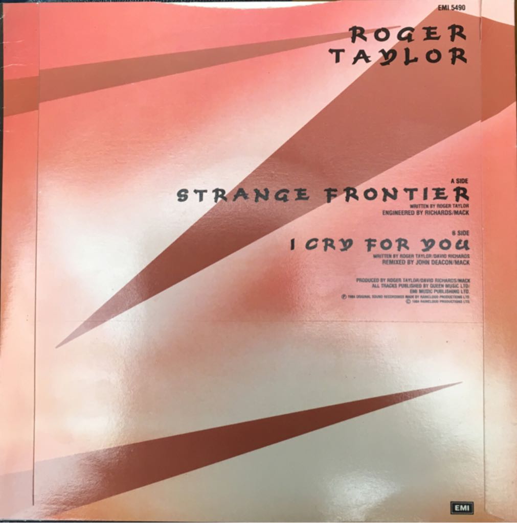 Strange Frontier - Roger Taylor (7”) music collectible - Main Image 2
