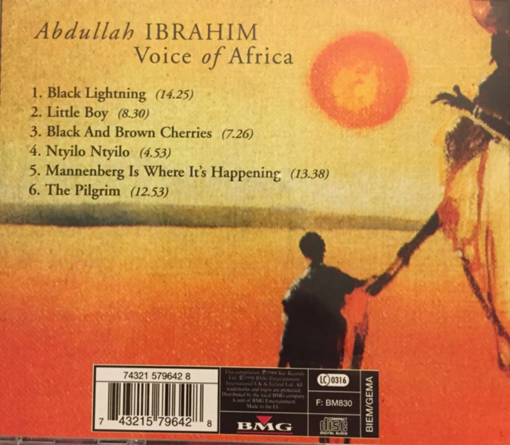 Voice Of Africa - Abdullah Ibrahim (CD - 64) music collectible [Barcode 743215796428] - Main Image 2