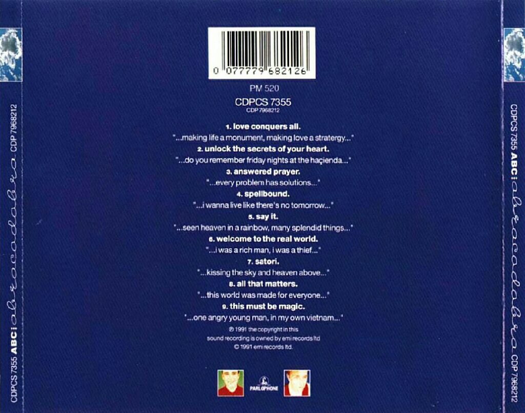 Abracadabra - ABC (CD - 40:50) music collectible [Barcode 077779682126] - Main Image 2