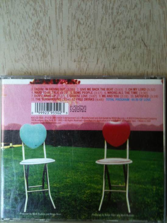 Choose Love - Ringo Starr (CD) music collectible [Barcode 099923955023] - Main Image 2