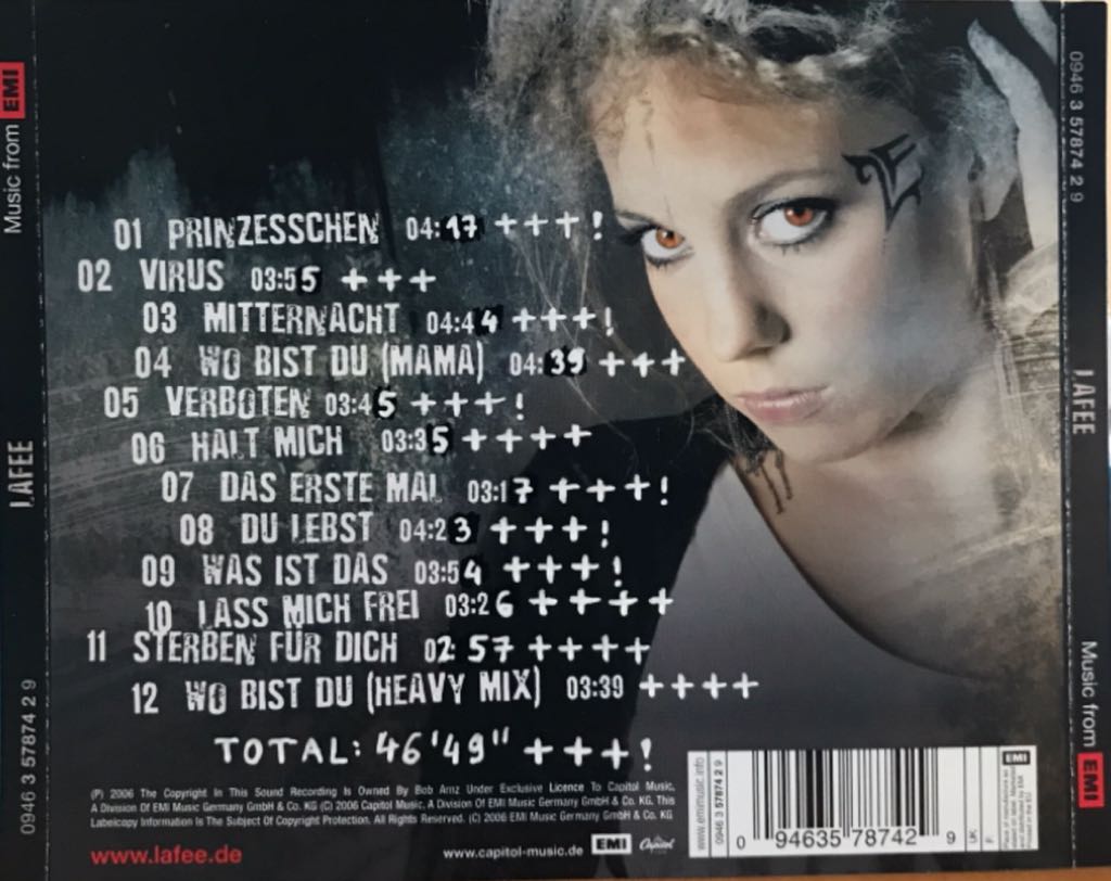 LaFee - LaFee (CD - 47) music collectible [Barcode 094635787429] - Main Image 2