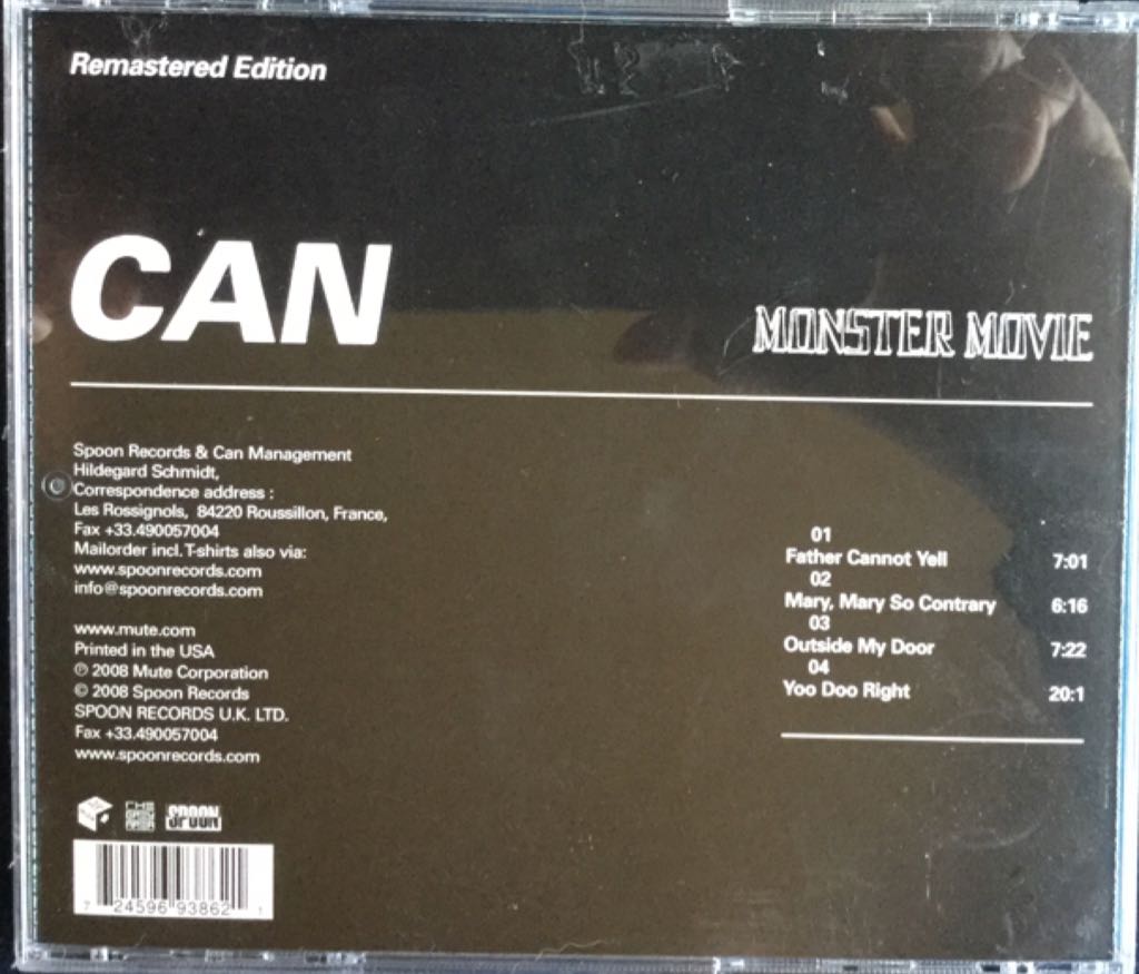 Monster Movie - Can (CD) music collectible [Barcode 724596938621] - Main Image 2