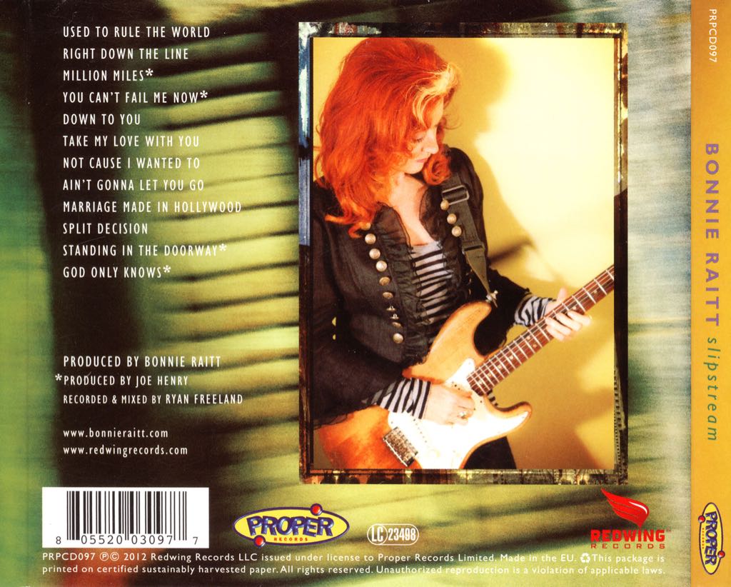 Slipstream (MP3) - Raitt, Bonnie (CD) music collectible [Barcode 7272468003012] - Main Image 2