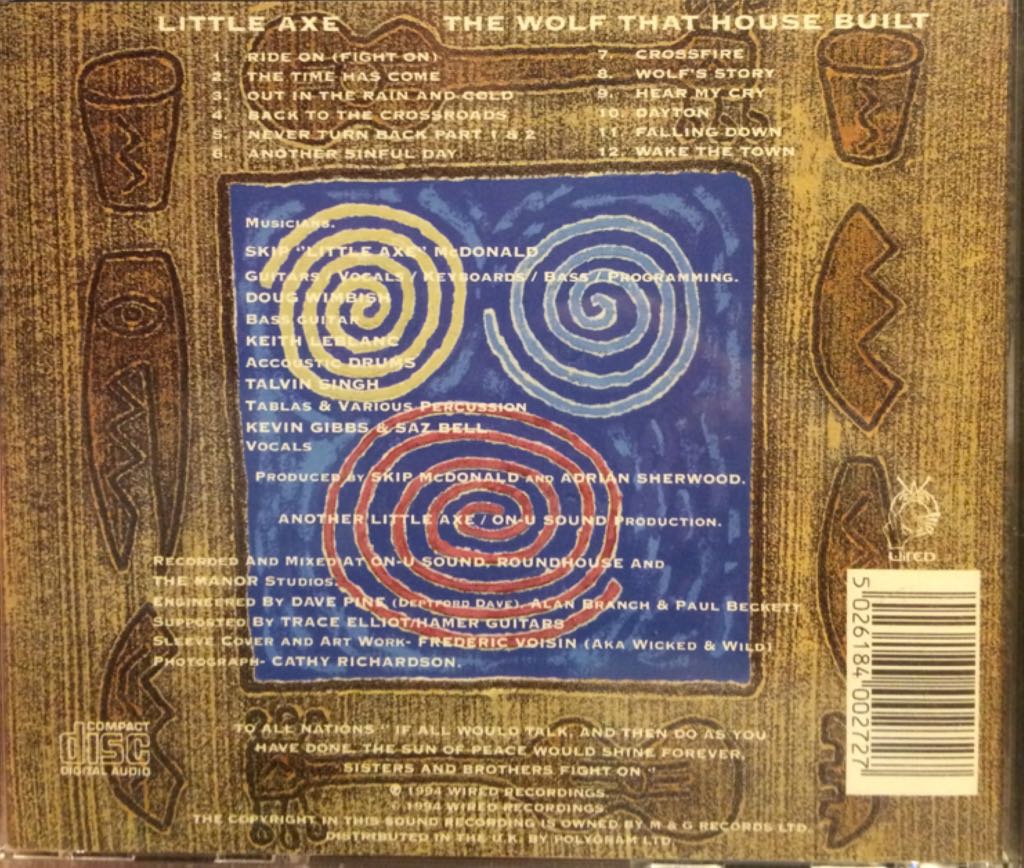 The Wolf That House Built - Little Axe (CD) music collectible [Barcode 5026184002727] - Main Image 2