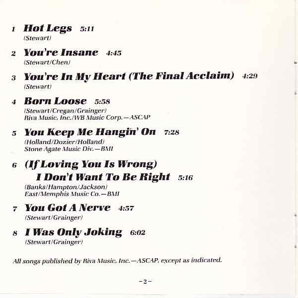 Foot Loose & Fancy Free - Rod Stewart (CD - 44) music collectible [Barcode 075992732321] - Main Image 3