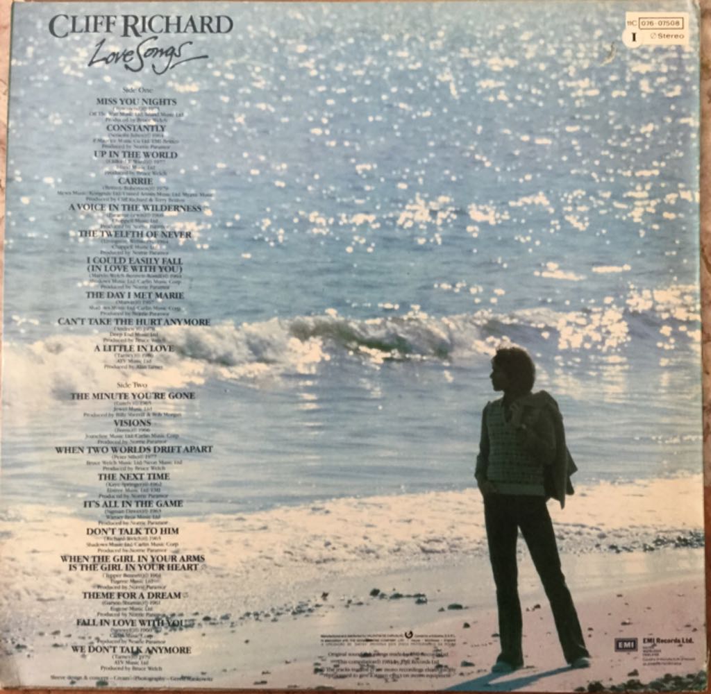 Love Songs - Cliff Richard (12”) music collectible - Main Image 2