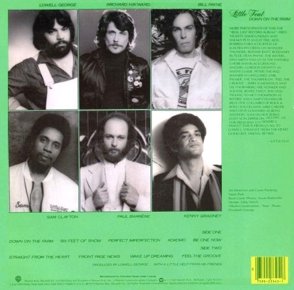 Down On The Farm - Little Feat (12”) music collectible - Main Image 2