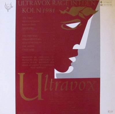 Rage In Eden - Ultravox (CD) music collectible - Main Image 2