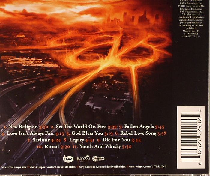 Set The World On Fire - Black Veil Brides (MP3 - 47) music collectible - Main Image 2