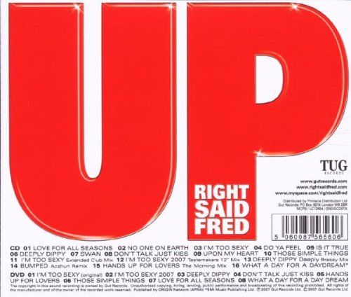 Up - Right Said Fred (CD) music collectible [Barcode 066746314429] - Main Image 2