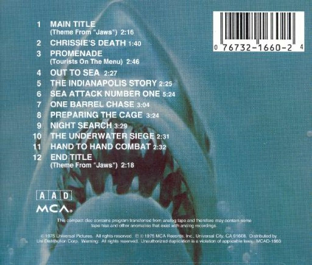 Jaws - Williams, John (CD-R) music collectible - Main Image 2