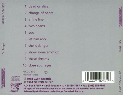 On Target - Fastway (CD-R - 49) music collectible [Barcode 018777541121] - Main Image 2