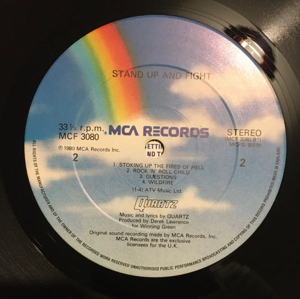 Stand Up and Fight - Quartz (12”) music collectible [Barcode 5907785036130] - Main Image 4