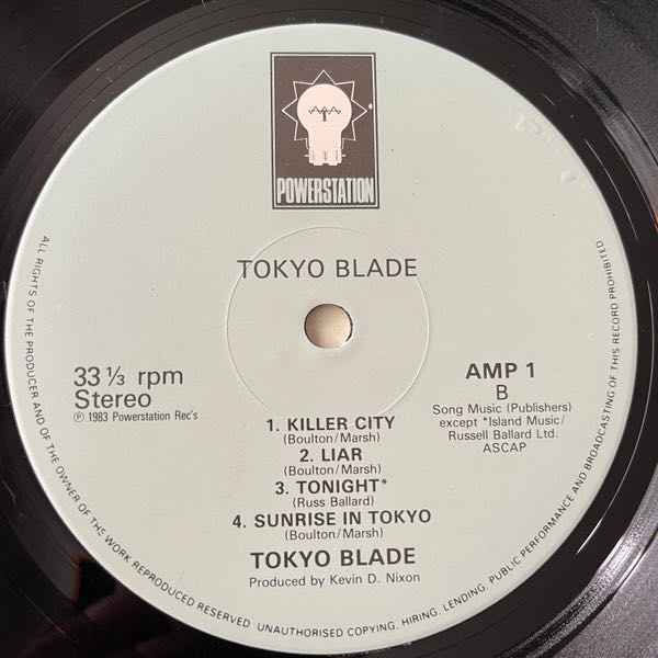 Tokyo Blade - Tokyo Blade (12”) music collectible - Main Image 4