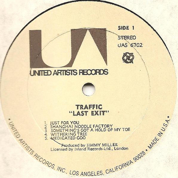 Last Exit - Traffic (12”) music collectible - Main Image 3