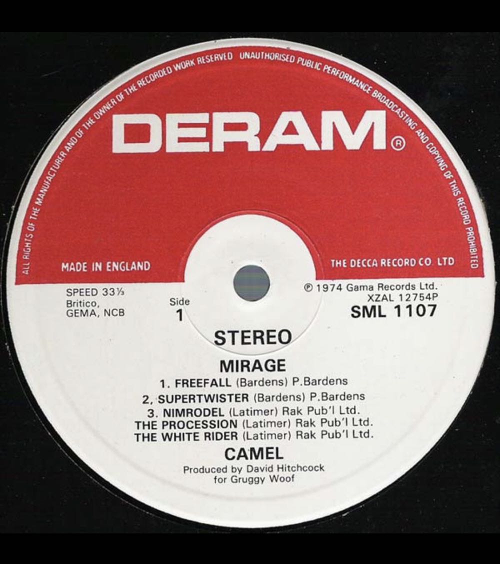 Mirage - Camel (12” - 37:47) music collectible - Main Image 3