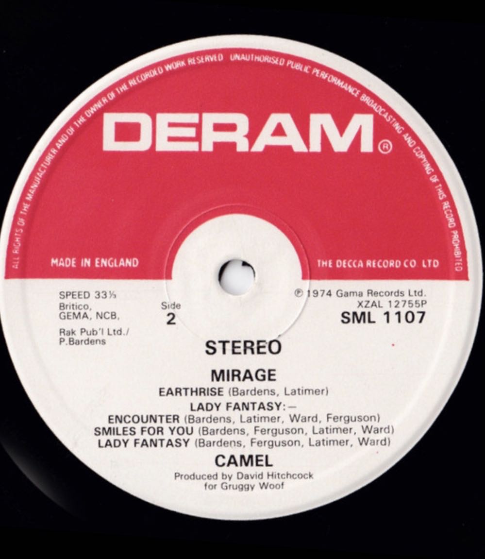 Mirage - Camel (12” - 37:47) music collectible - Main Image 4