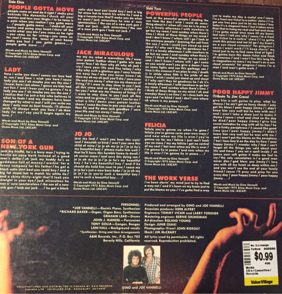 Powerful People - Gino Vannelli (12” - 32) music collectible - Main Image 2