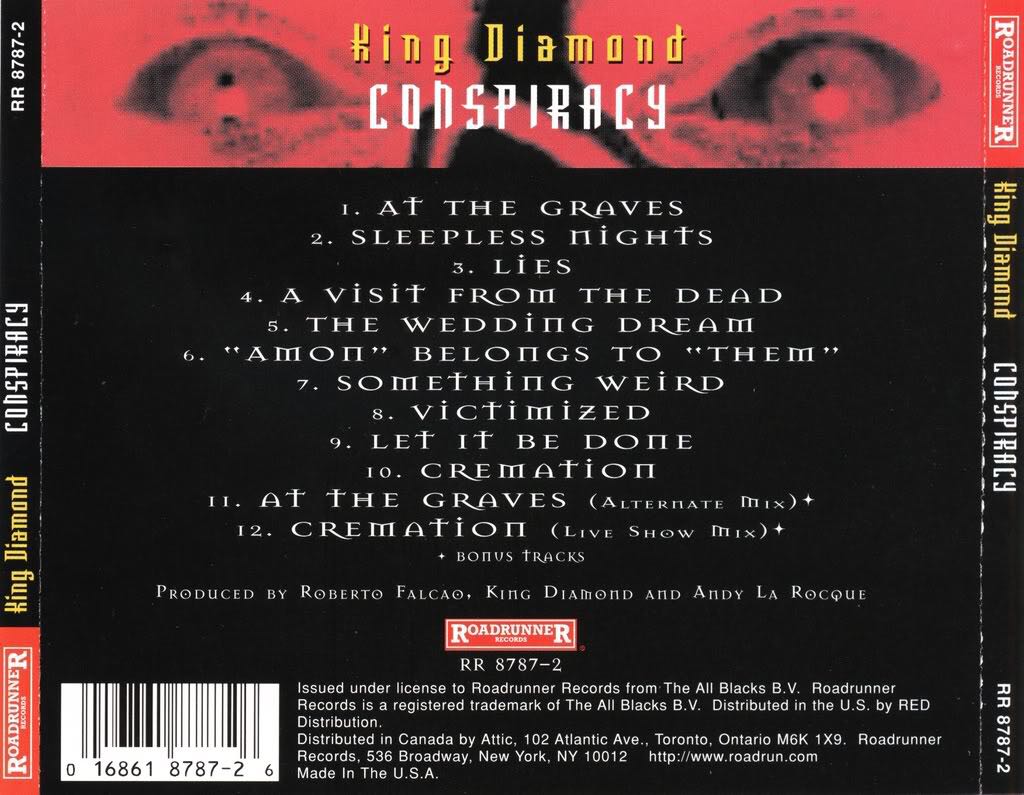 Conspiracy - King Diamond (CD - 47.35) music collectible [Barcode 016861878726] - Main Image 2