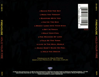 Hold Your Fire - Firehouse (CD) music collectible - Main Image 2