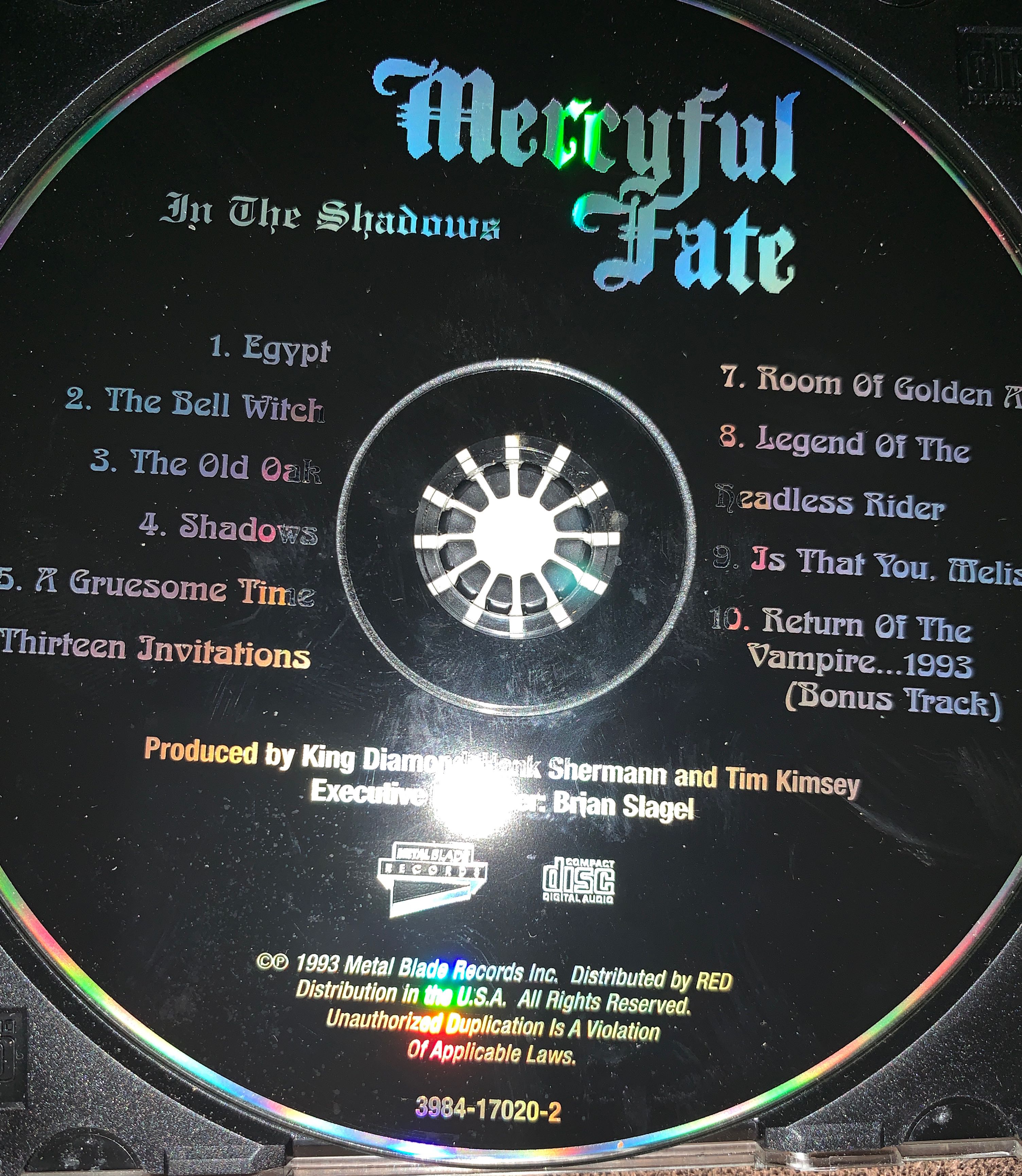 In The Shadows - Mercyful Fate (CD) music collectible [Barcode 039841702026] - Main Image 3