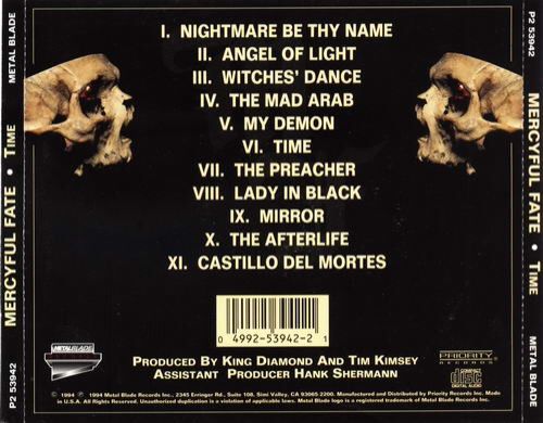 Time - Mercyful Fate (CD - 47:00) music collectible [Barcode 049925394221] - Main Image 2