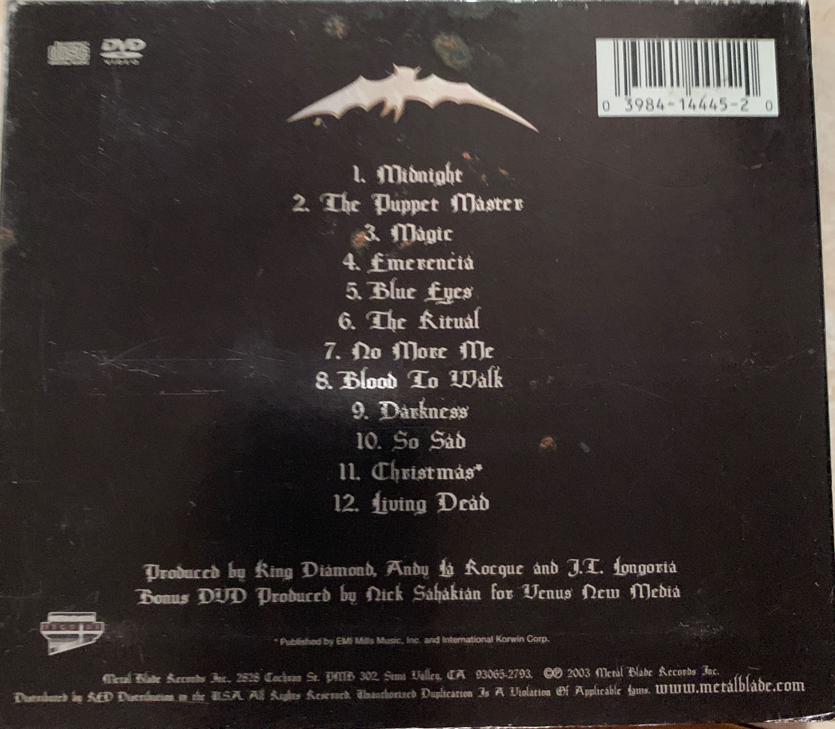 The Puppet Master - King Diamond (CD - 55) music collectible [Barcode 039841444520] - Main Image 2