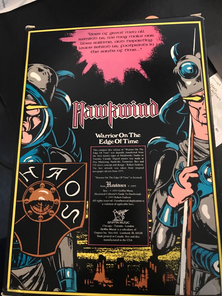 Warrior On The Edge Of Time - Hawkwind music collectible [Barcode 055421393187] - Main Image 2