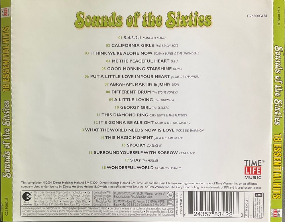 Sounds Of The Sixties - Verzamel 60 (CD) music collectible - Main Image 2
