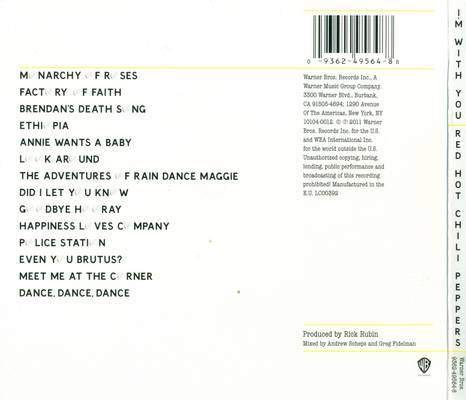 I’m With You - Red Hot Chili Peppers (AAC - 5921) music collectible - Main Image 2