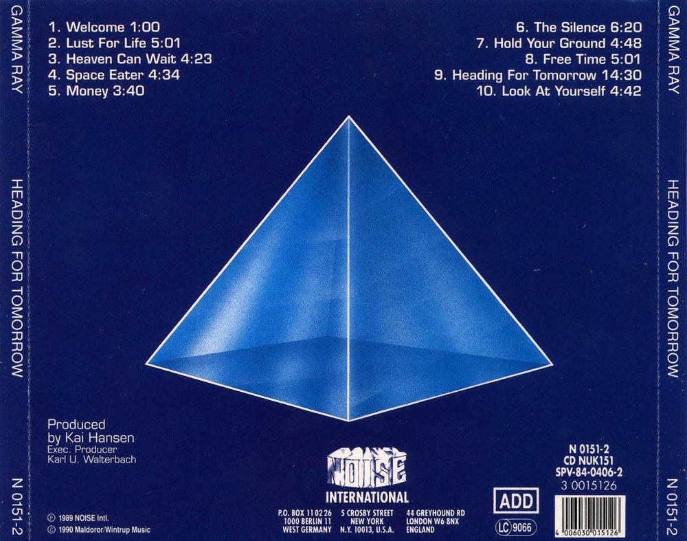Heading For Tomorrow - Gamma Ray (MP3) music collectible - Main Image 2