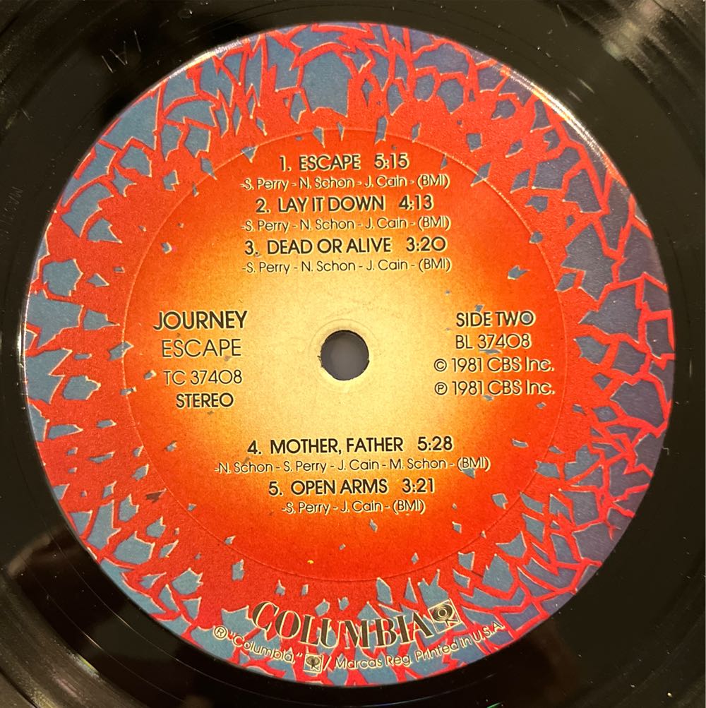 Escape - Journey (12”) music collectible - Main Image 4