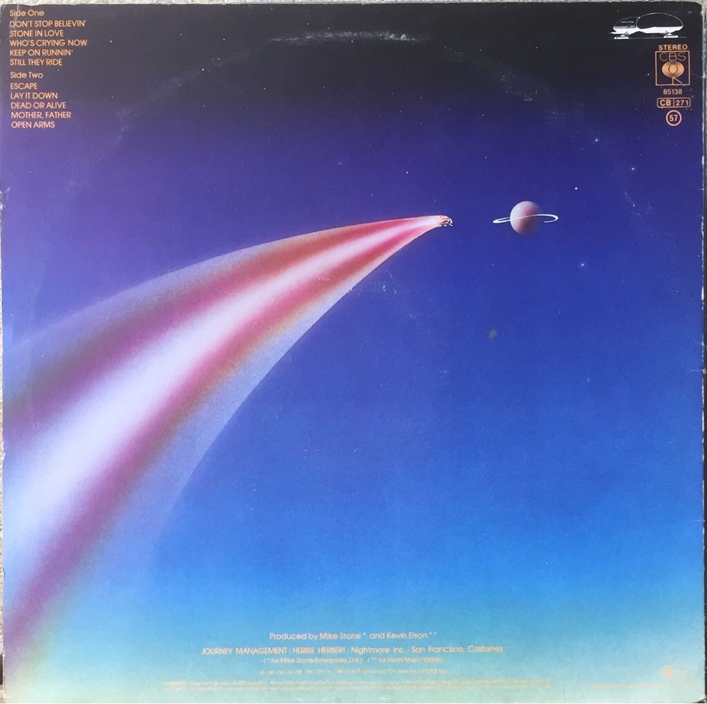 Escape - Journey (12”) music collectible - Main Image 2